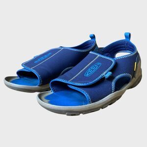 KEEN Big Kids Knotch River Open Toe Sandals Size 6 Bright Cobalt/Blue Depths